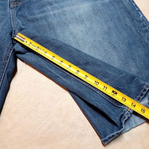 Avirex Denim Shorts Fits 42 Wide Leg Baggy Y2K Skater Long Inseam - Picture 6 of 6